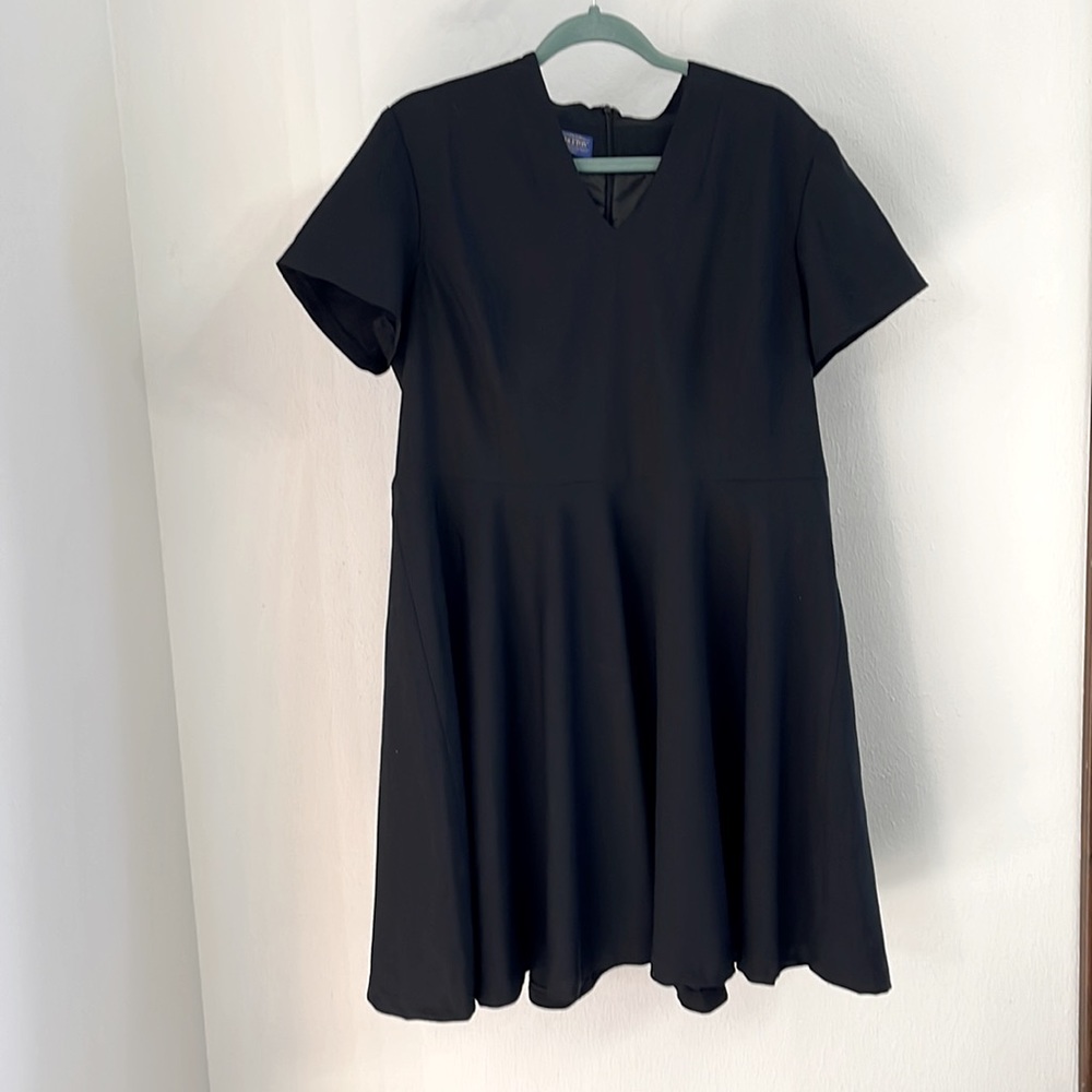Black Pendleton fit and flair dress